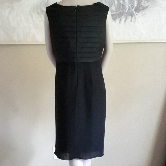 Adam Douglas Shoulder layer Black Dress size 10 - Picture 2 of 8